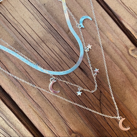 LAST ONE  ♡ THE NIGHT SKY ♡ Layered Necklace with GIFT BAG - Picture 5 of 6